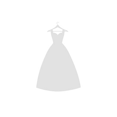 real bride wearing Exxon wedding dress by pronovias bridal designer