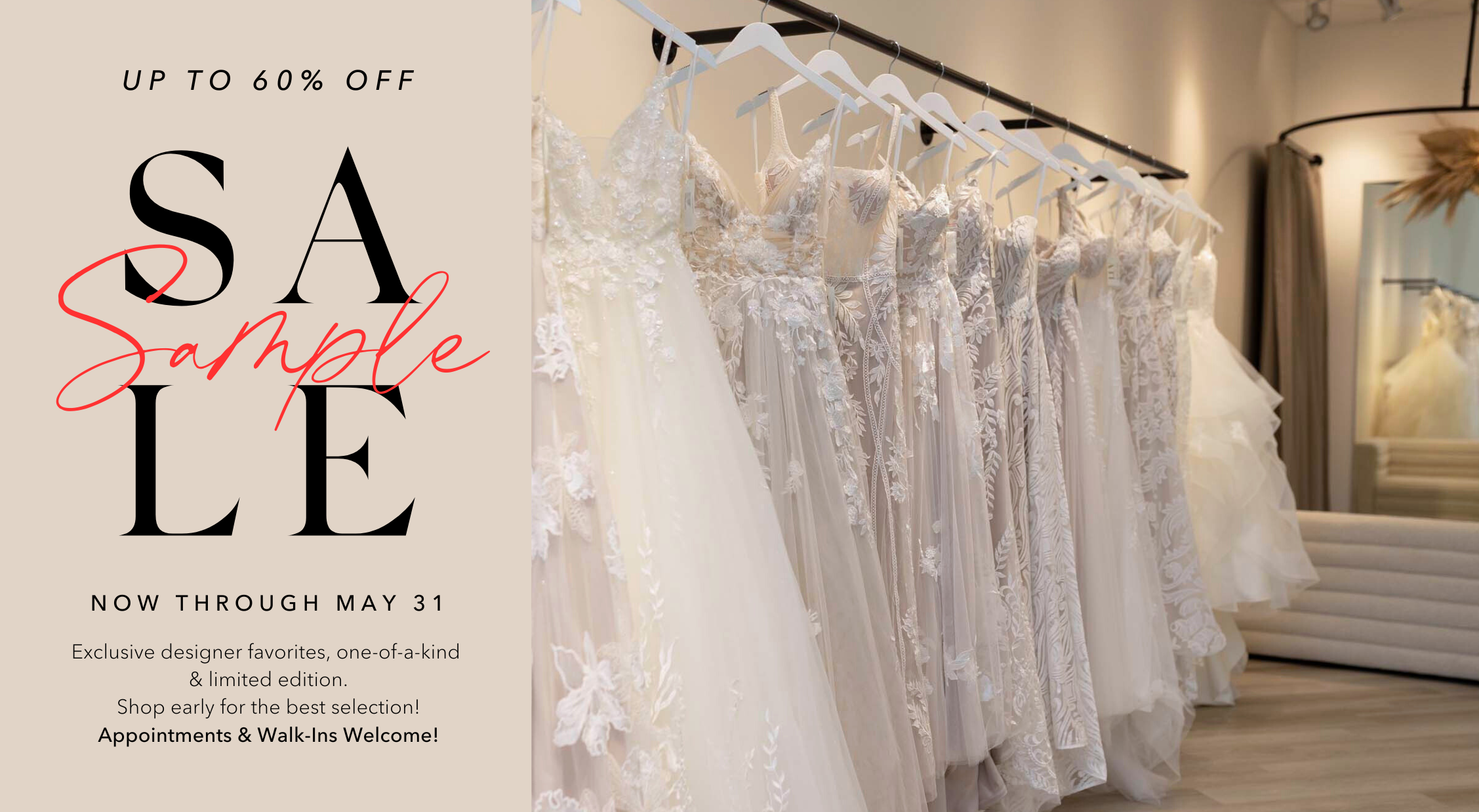 Luv Bridal's Sample Sale Now Through May 31